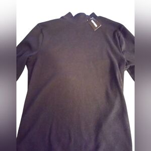 NWT Express Black Turtleneck Sweater Cotten Blend Ribbed Size S Gift Minimalist